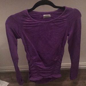 Long sleeve purple top